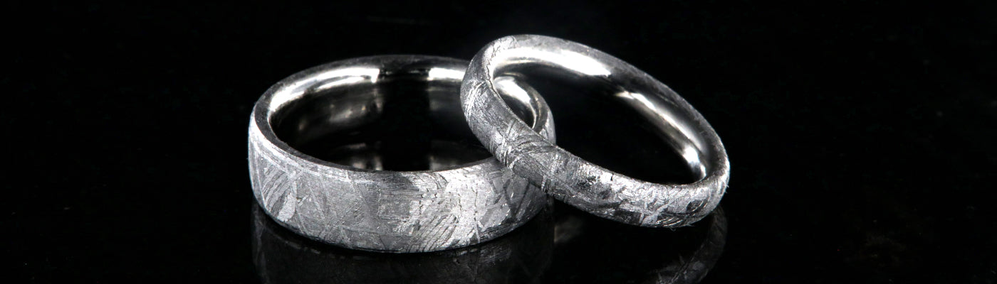 Meteorite Ring Set
