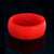 8mm wide red silicone CLIMB band