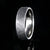 7mm wide meteorite wedding band with cobalt sleeve