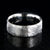 8mm wide men's cobalt wedding ring with Gibeon meteorite and flat profile