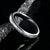 3mm wide Gibeon meteorite wedding band for women with titanium edges and sleeve