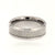 8mm wide tungsten ring with white carbon fiber inlay
