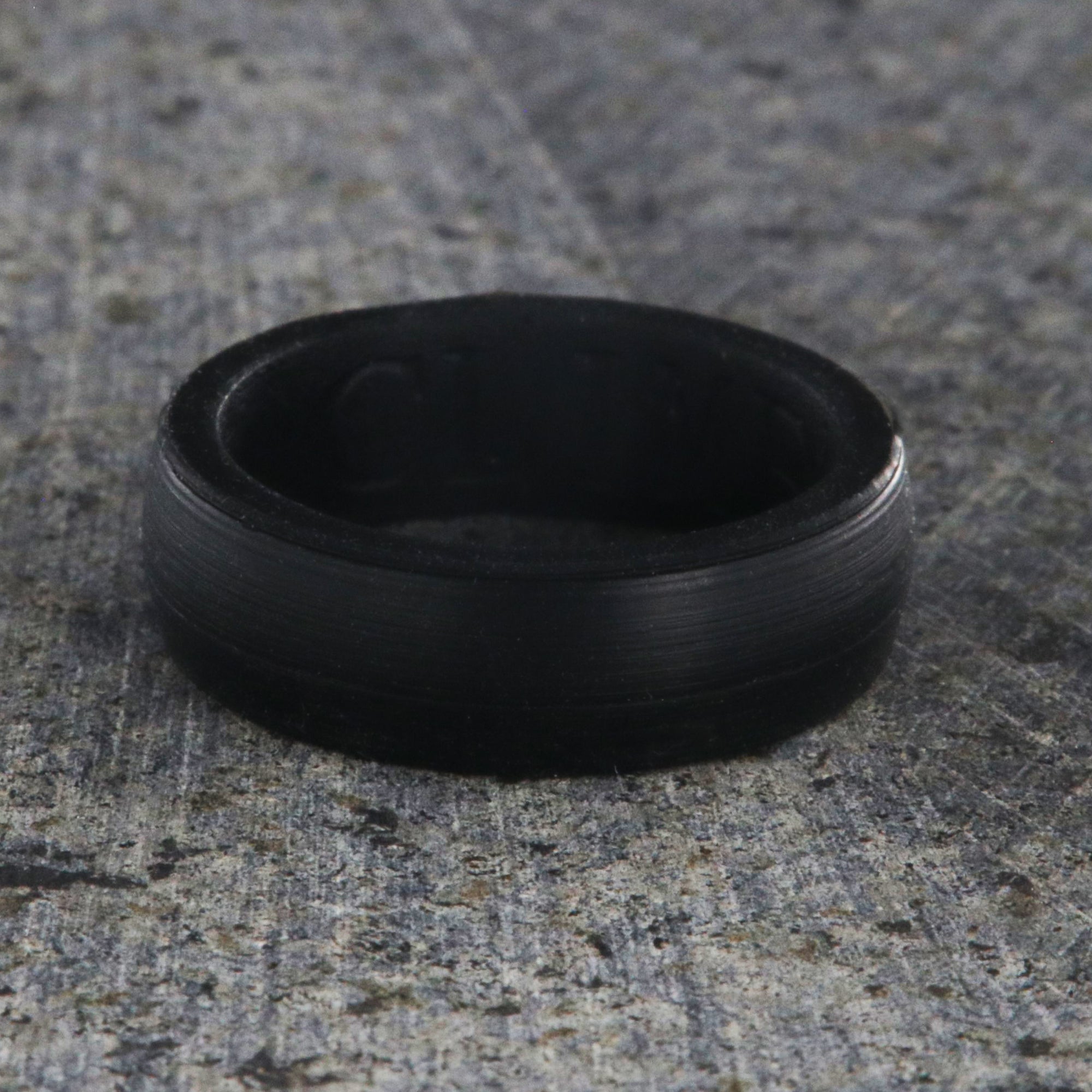 6mm wide black silicone CLIMB band