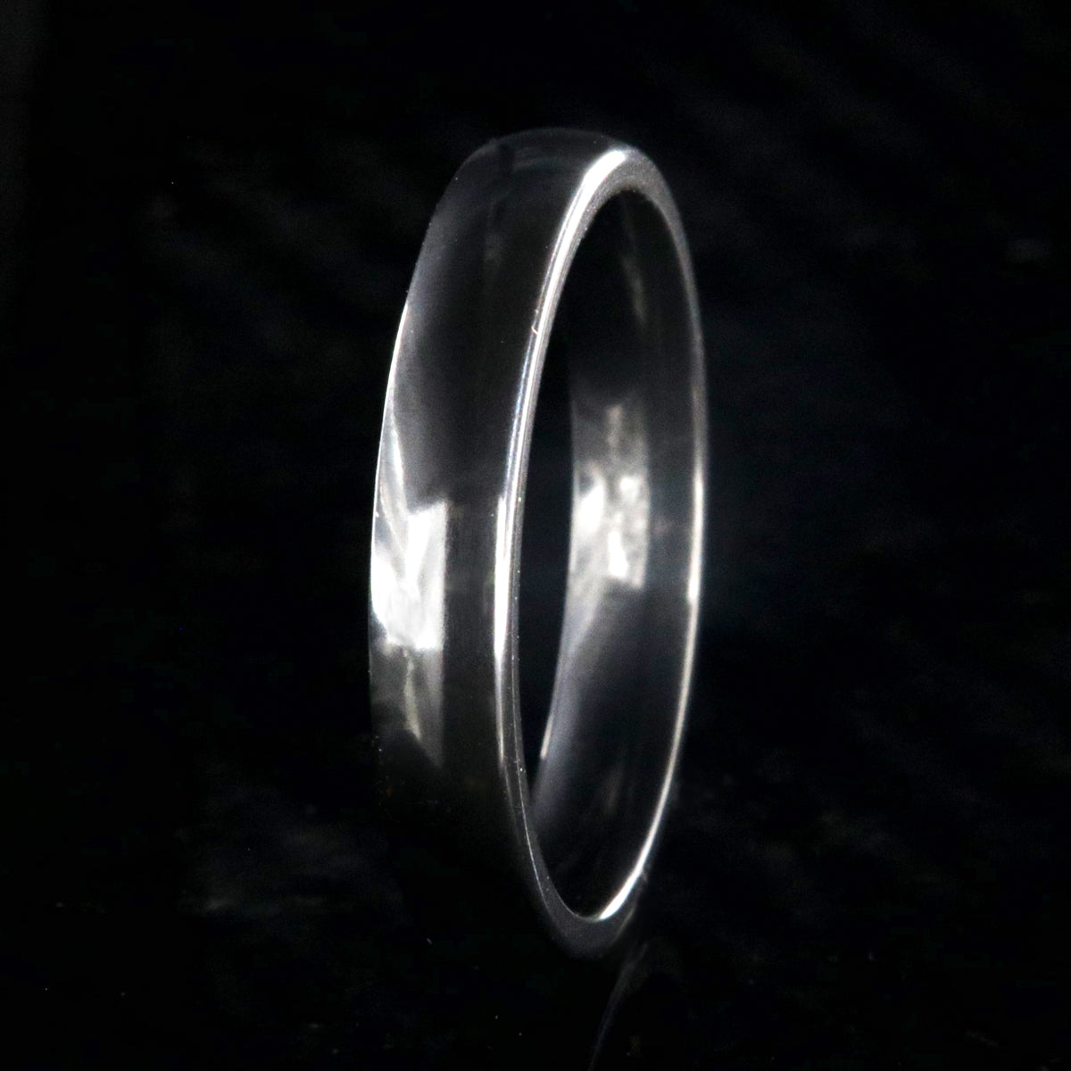 4mm Black Zirconium Wedding Band