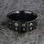 8mm wide black zirconium wedding band with the set of diamond cards and a flat profile