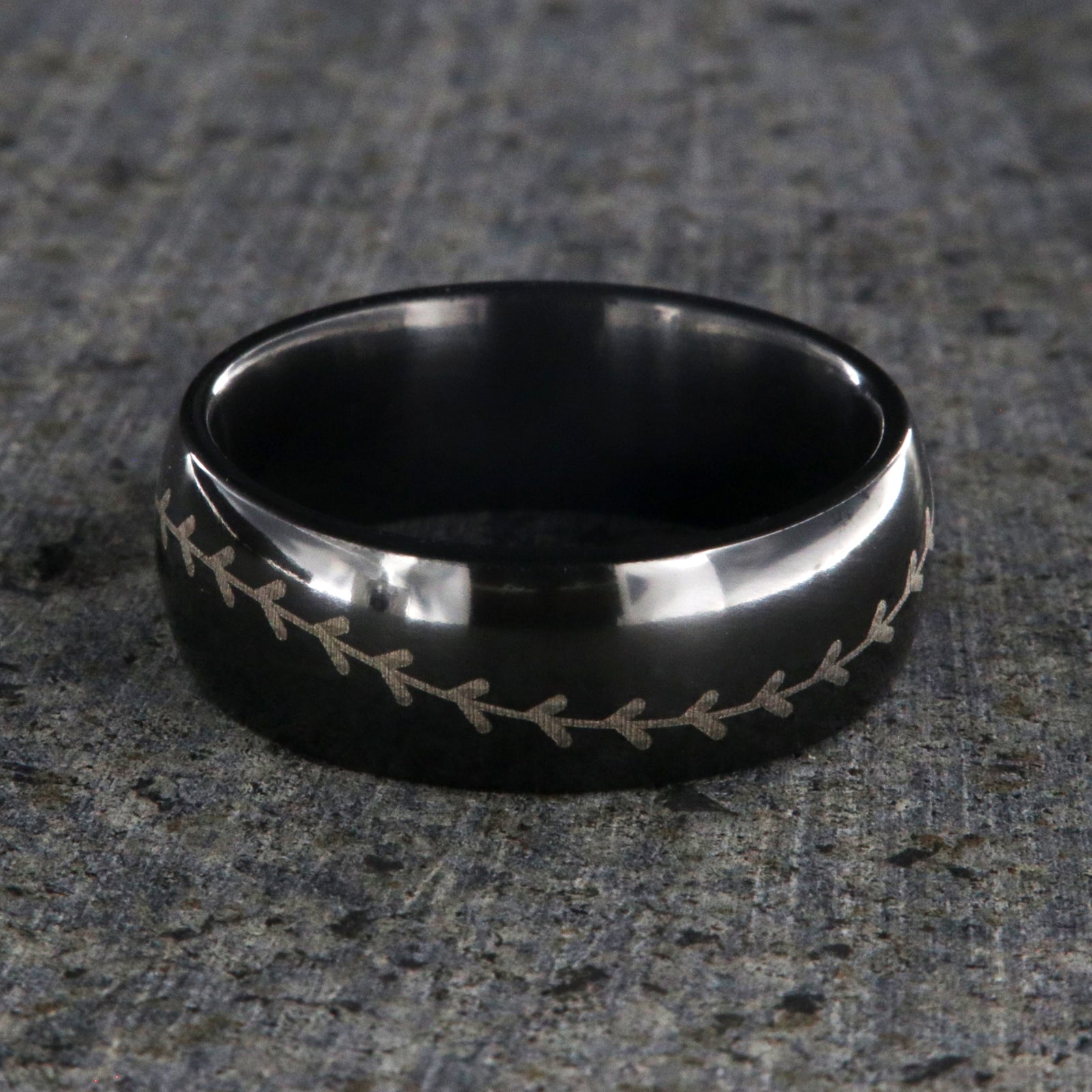 Baseball Stitch Ring 8mm