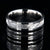 10mm wide meteorite ring with 3mm meteorite inly with 1.5mm dinosaur bone inlay, 1.5mm stardust inlay and cobalt sleeve