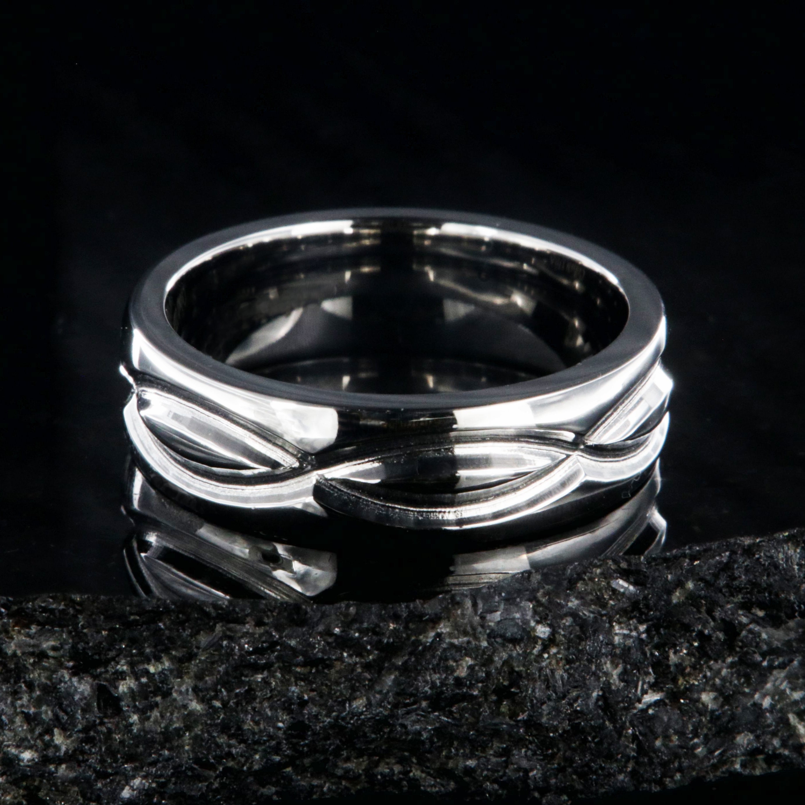 Unisex Handmade 925 Sterling Silver Infinity Rings, Weight: 4-6 Gms at Rs  500/piece in Jaipur