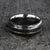 8mm wide stardust ring with two titanium inlayed lines and sleeve