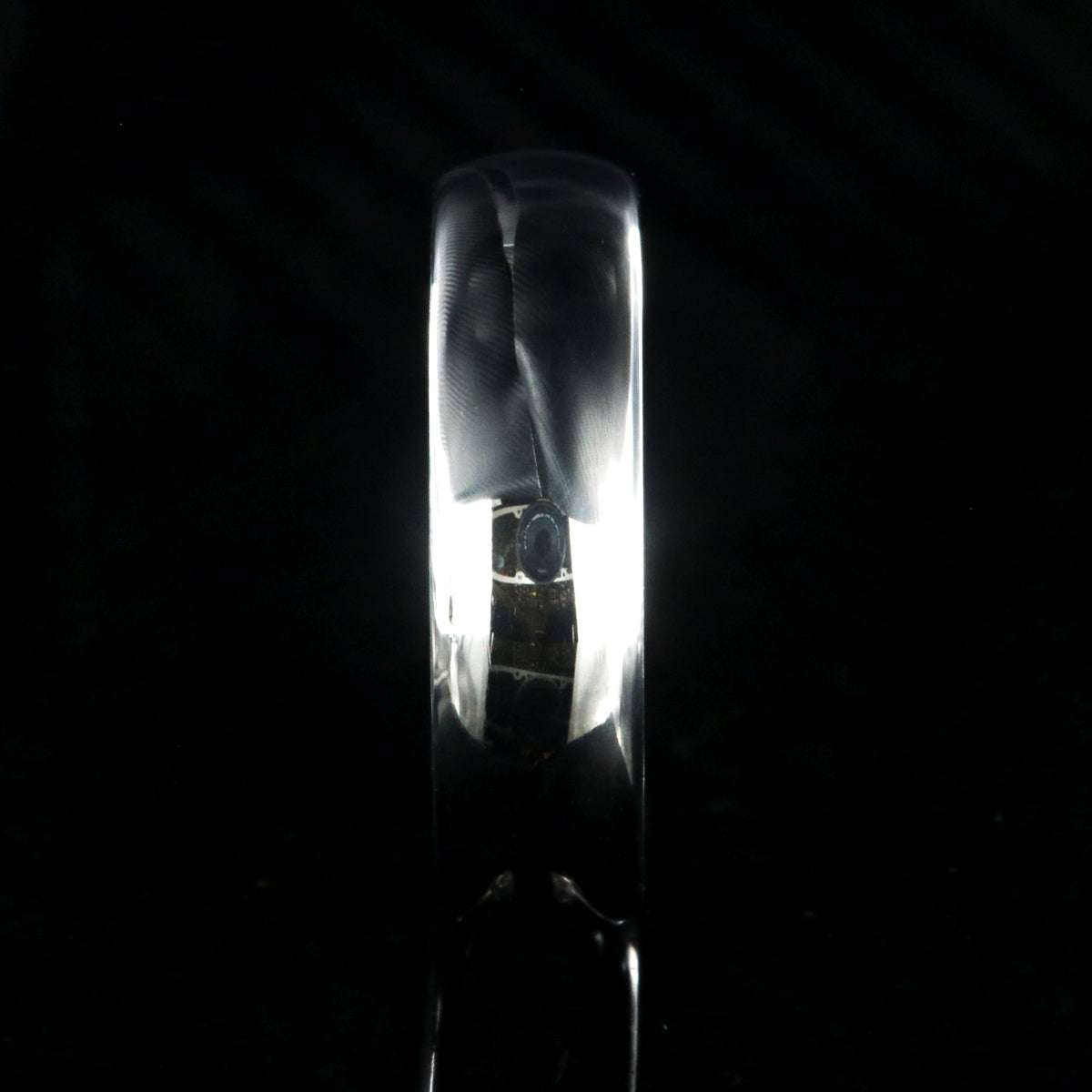 6mm wide cobalt wedding band with a polish finish and rounded profile