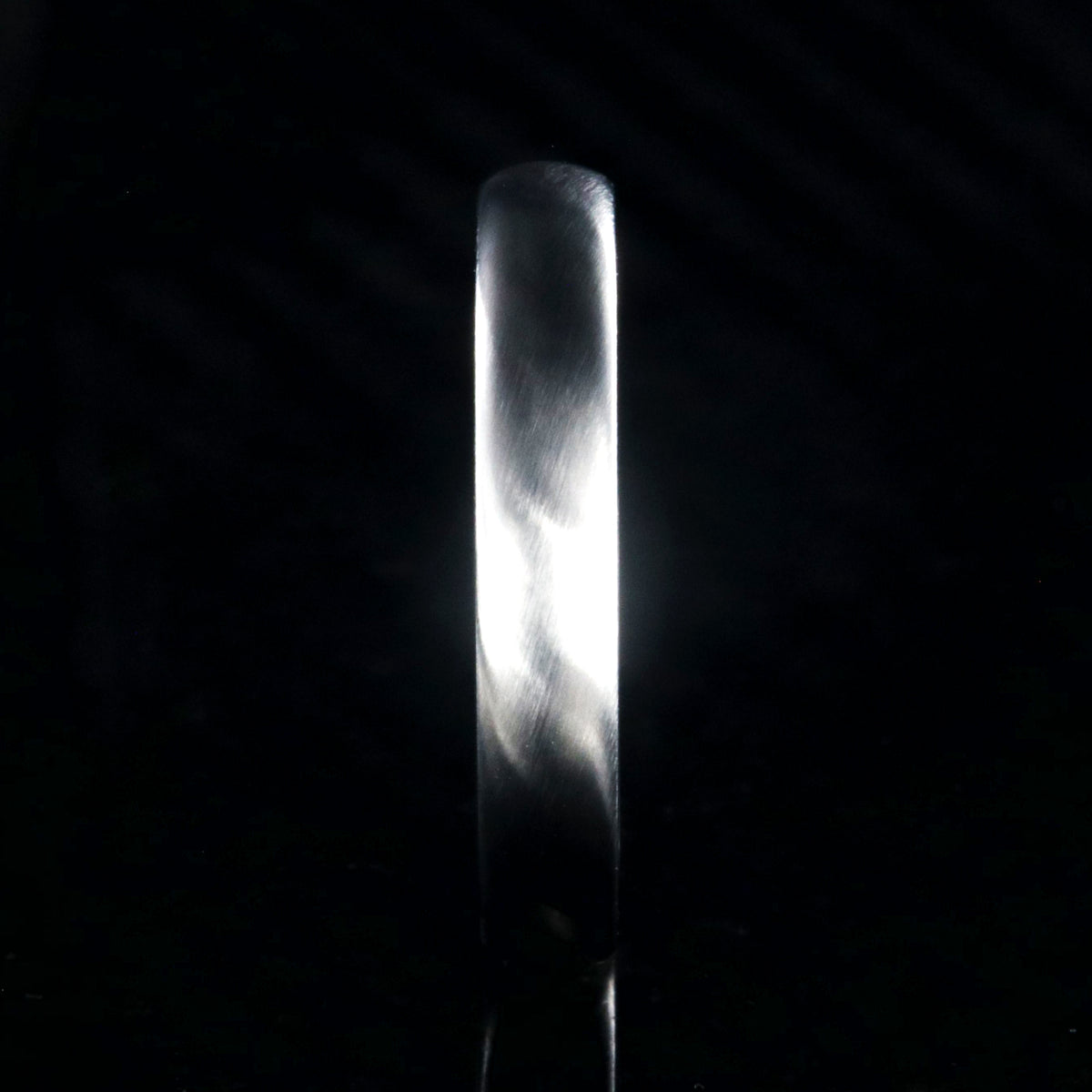 4mm wide cobalt ring with a brushed finish and rounded profile