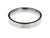 4mm wide women's titanium duck band ring with one ling of custom text