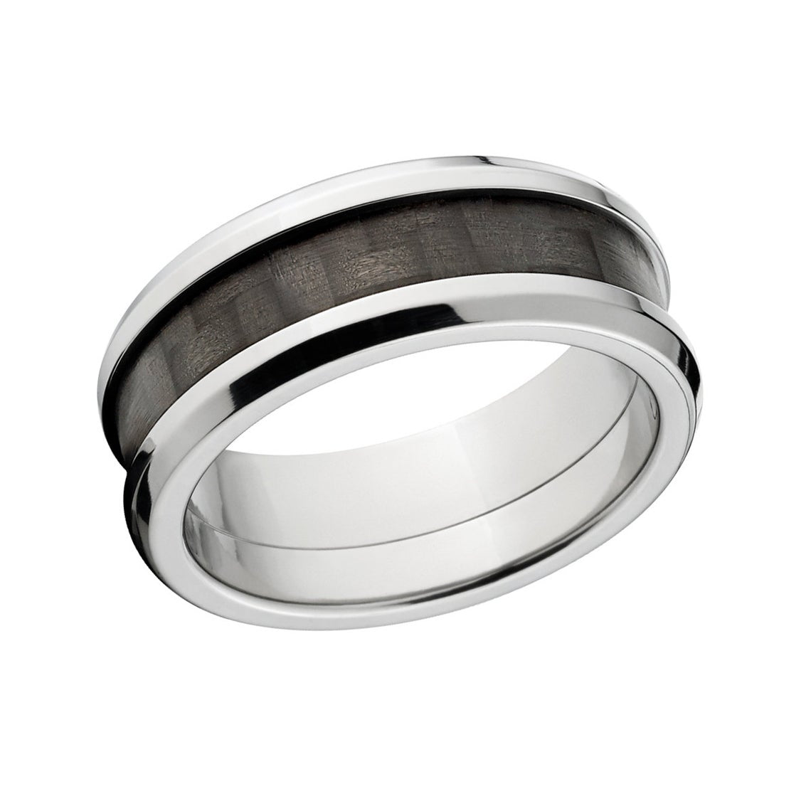 8mm wide titanium edges with black carbon fiber inlay