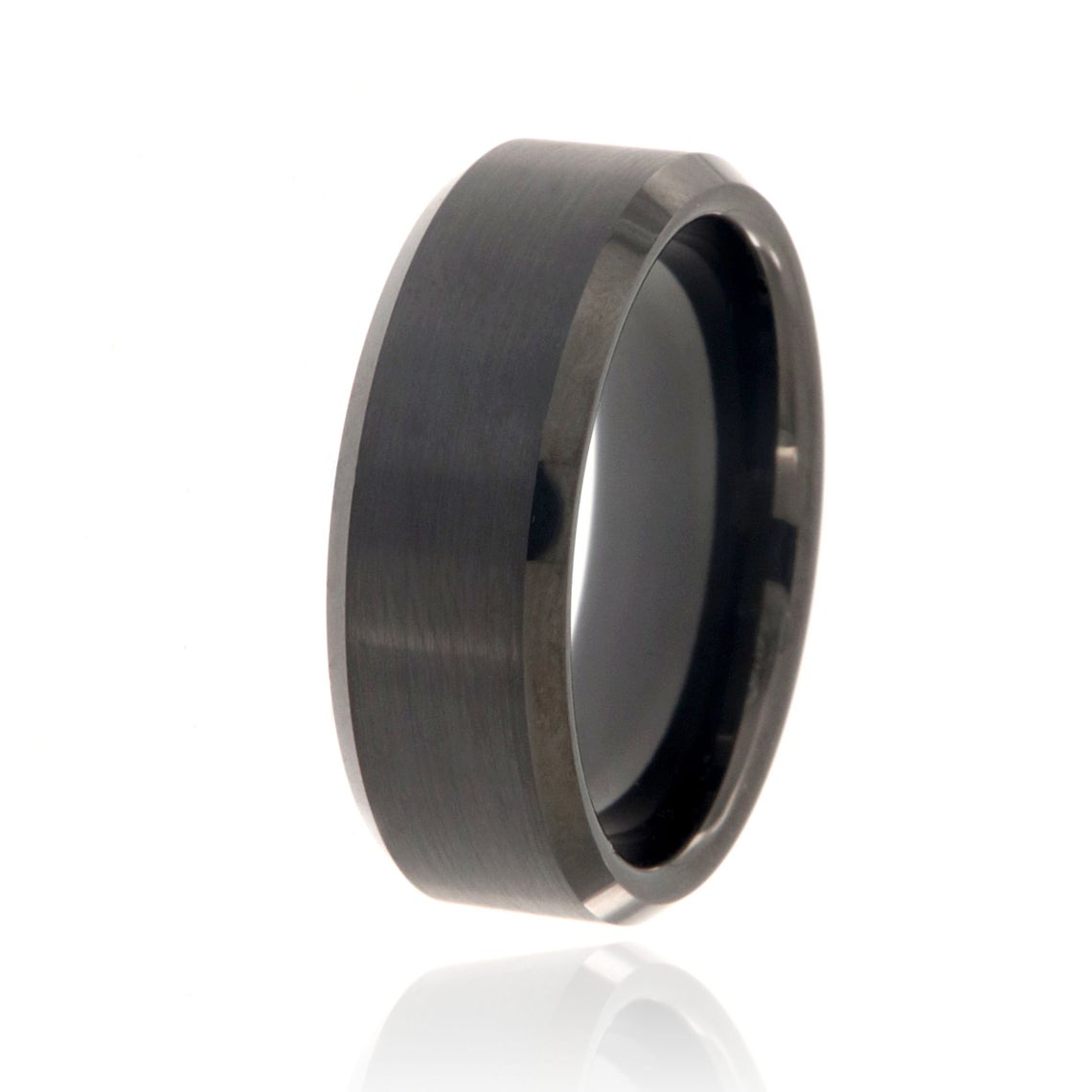 Charcoal tungsten wedding on sale band