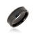 8m wide tungsten ring with black carbon fiber inlay