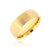 8mm wide tungsten ring with a yellow gold finish
